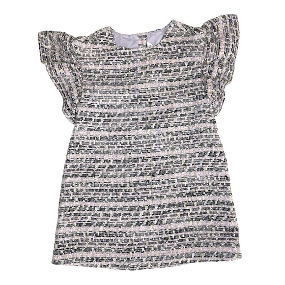 Janie and Jack Shimmer Boucle Dress Lavender Sz 4 NWT - Picture 8 of 13